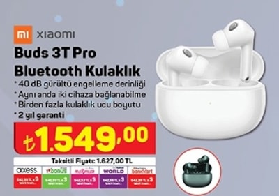 Xiaomi Buds 3T Pro Bluetooth Kulaklık image