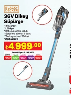 Black&Decker BHFEV362D 36V Dikey Süpürge image