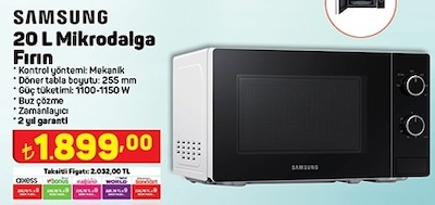 Samsung MS20A3010AH Mikrodalga Fırın 20 L image
