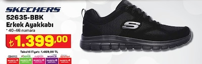 Skechers 52635-BBK Erkek Ayakkabı image