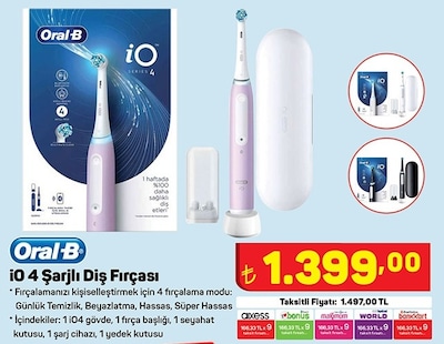 Oral-B iO 4 Şarjlı Diş Fırçası image