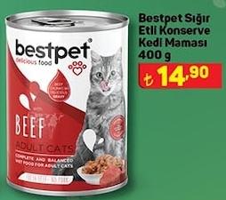 Bestpet Sığır Etli Konserve Kedi Maması 400 G image