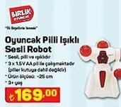 Oyuncak Pilli Işıklı Sesli Robot image