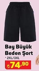 Bay Büyük Beden Şort image