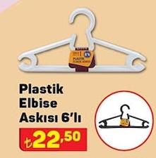 Plastik Elbise Askısı 6'lı image