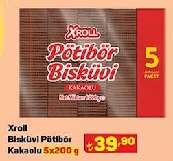 Xroll Bisküvi Pötibör Kakaolu 5x200 G image