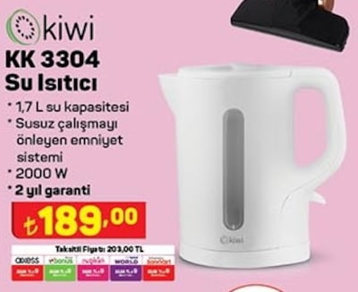 Kiwi KK 3304 Su Isıtıcı  image