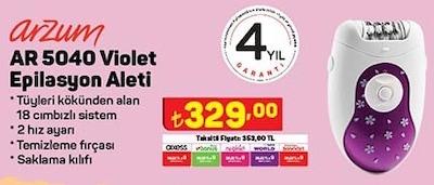 Arzum AR 5040 Violet Epilasyon Aleti image