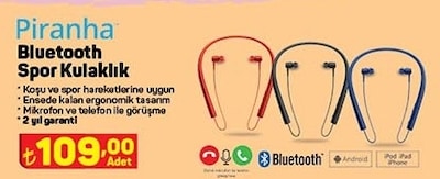 Piranha Bluetooth Spor Kulaklık image