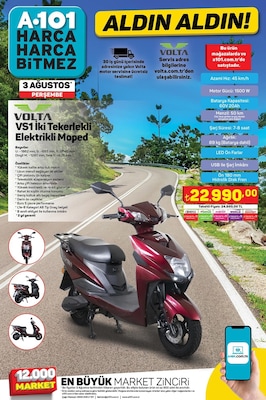 Volta VS1 İki Tekerlekli Elektrikli Moped  image