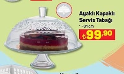 Paşabahçe Ayaklı Servis Tabağı 31 cm  image