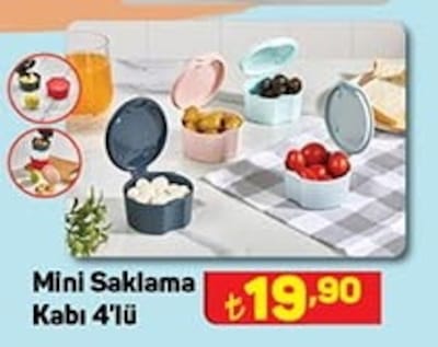 Mini Saklama Kabı 4'lü  image