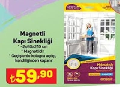 Magnetli Kapı Sinekliği 2x60x210 cm image