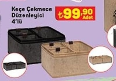 Keçe Çekmece Düzenleyici 4'lü image