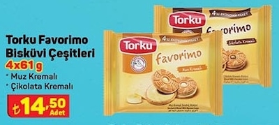 Torku Favorimo Bisküvi Çeşitleri 4x61 g image