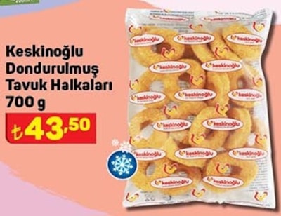 Keskinoğlu Dondurulmuş Tavuk Halkaları 700 g image