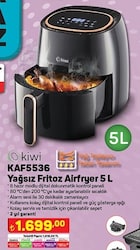 Kiwi KAF5536 Yağsız Fritoz Airfryer 5 L image