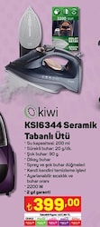 Kiwi KSI6344 Seramik Tabanlı Ütü 2200 W image
