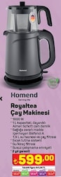 Homend Royaltea Çay Makinesi 1800 W image