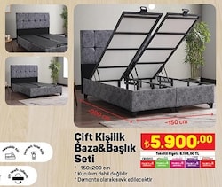 Çift Kişilik Baza&Başlık Seti image