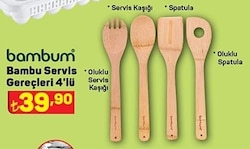 Bambum Bambu Servis Gereçleri 4'lü image