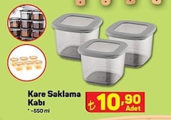 Kare Saklama Kabı 550 ml image