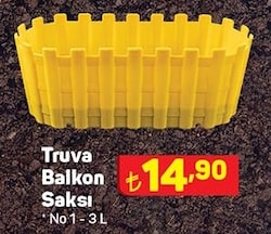 Truva Balkon Saksı No 1 - 3 L image