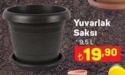 Yuvarlak Saksı 9,5 L image