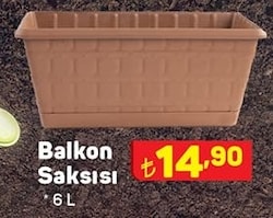 Balkon Saksısı 6 L image