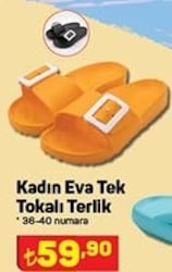 Kadın Eva Tek Tokalı Terlik image