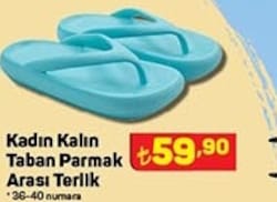 Kadın Kalın Taban Parmak Arası Terlik image