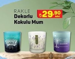 Rakle Dekorlu Kokulu Mum image