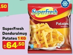SuperFresh Dondurulmuş Patates 1 kg image