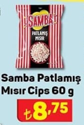 Samba Patlamış Mısır Cips 60 gr image