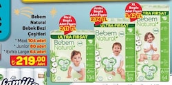 Bebem Natural Bebek Bezi Çeşitleri/Adet image
