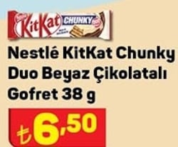 Nestle KitKat Chunky Duo Beyaz Çikolatalı Gofret 38 gr image