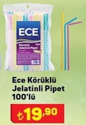 Ece Körüklü Jelatinli Pipet 100'lü image