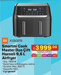 Xiaomi Smartmi Cook Master Duo Çift Hazneli 9,6 L Airfryer image
