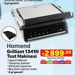 Homend Grilliant 1341H Tost Makinesi image