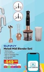 Sunny Melodi SN5BLD33 Midi Blender Seti image