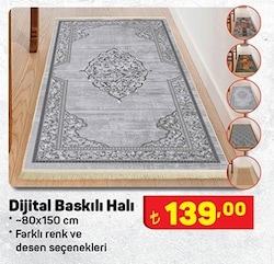 Dijital Baskılı Halı 80x150 cm image