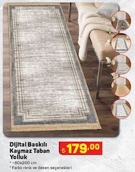 Dijital Baskılı Kaymaz Taban Yolluk 80x200 cm image