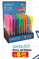 Note.101 Neon Jel Kalem image