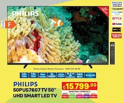 Philips 50PUS7607 TV 50 inç UHD Smart LED TV image