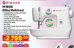 Singer M1605 Dikiş Makinesi image