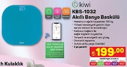 Kiwi KBS-1032 Akıllı Banyo Baskülü image