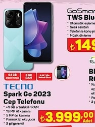 A101 Tecno Spark Go 2023 64 GB Cep Telefonu