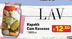 Lav Kapaklı Cam Kavanoz 1000 cc image