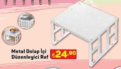 Metal Dolap İçi Düzenleyici Raf image