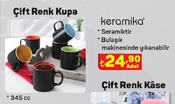 Keramika Çift Renk Kupa 345 cc image